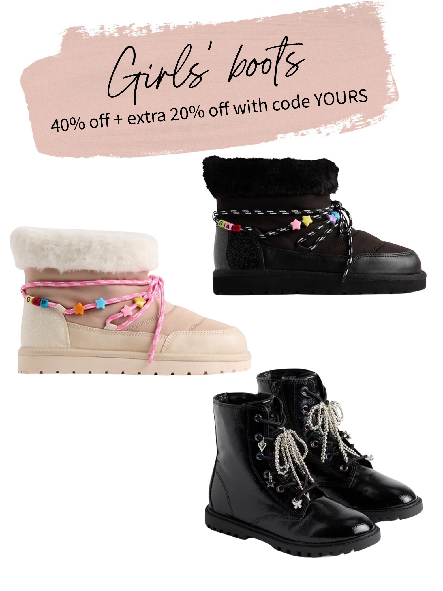 GAP boots for girls on major sale! 

Winter boots, shoes, kids shoes



#LTKFindsUnder50 #LTKKids #LTKFamily