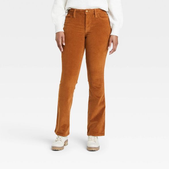 Women&#39;s High-Rise Corduroy Bootcut Jeans - Universal Thread&#8482; Brown 12 | Target