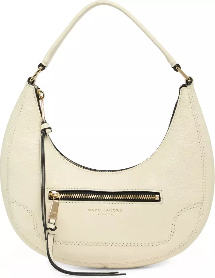 Small Leather Crescent Shoulder Bag