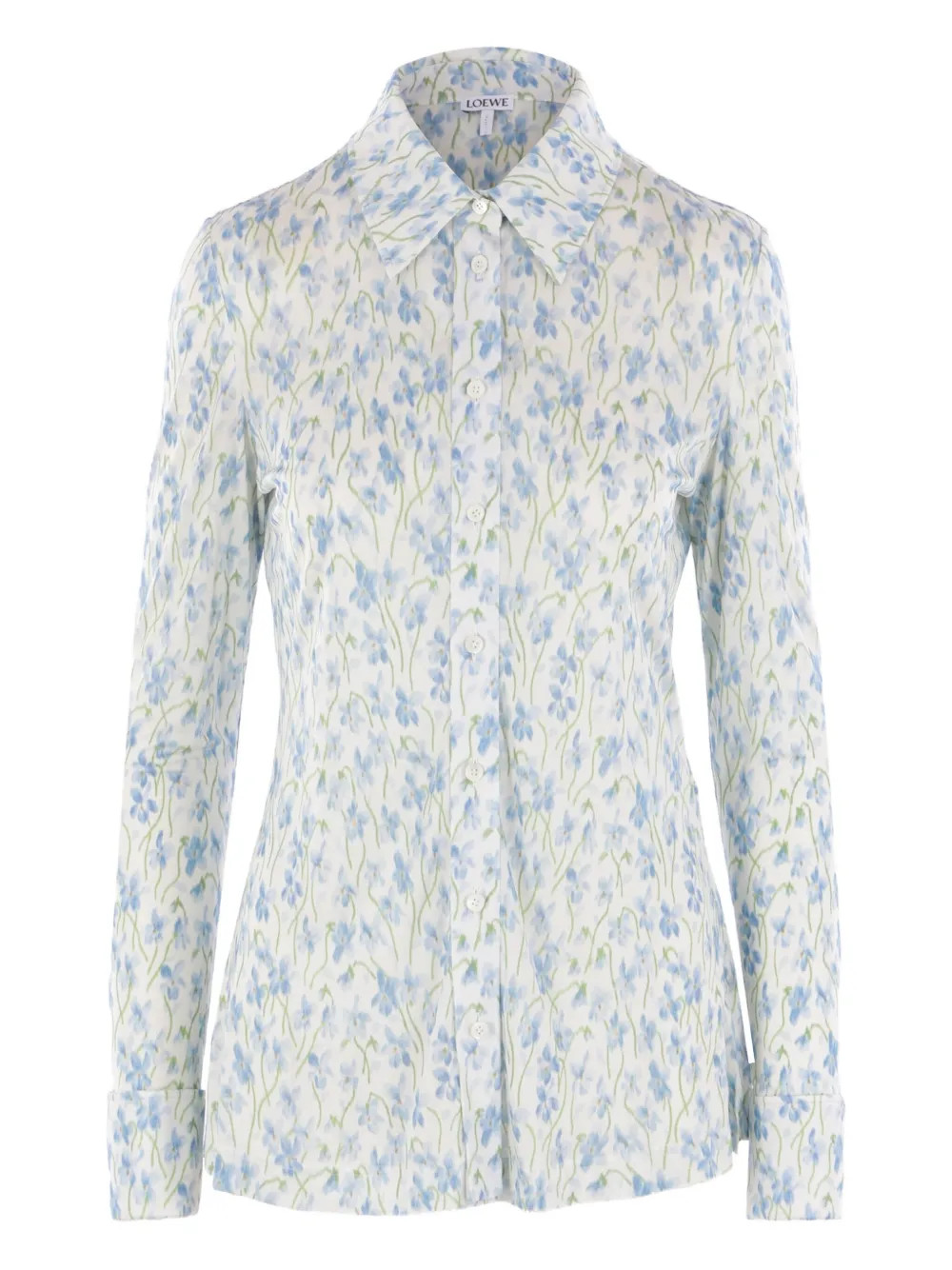 LOEWE floral-print Shirt | White | FARFETCH | Farfetch Global