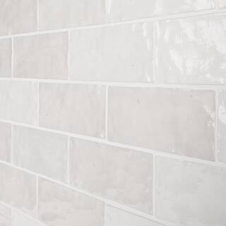 Kingston White 3 in. x 8 in. Glazed Ceramic Wall Tile (5.38 sq. ft./case) | The Home Depot