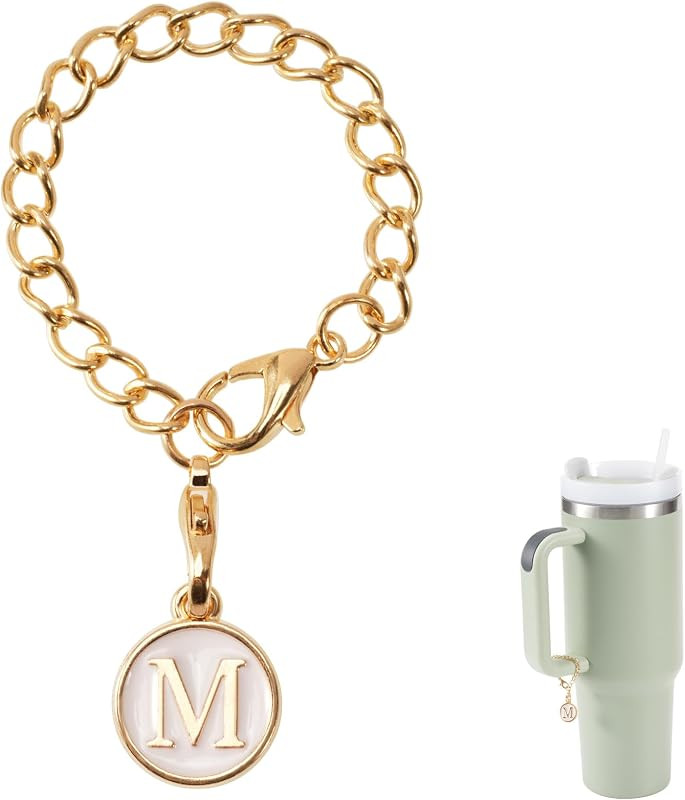 MOTAIN Letter Charm Accessories For Stanley Cup,Name Id Letter Handle Charm For Stanley Tumbler,W... | Amazon (US)