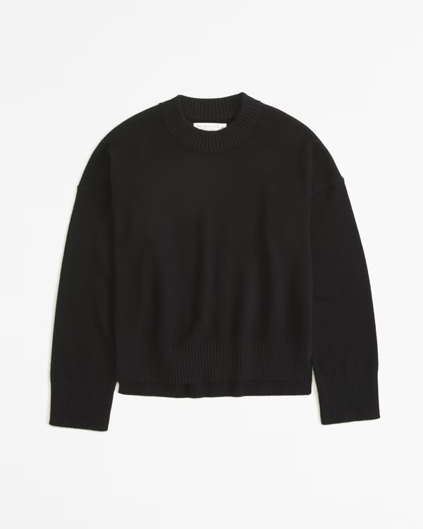 Women's Cashmere Crew Sweater | Women's Tops | Abercrombie.com | Abercrombie & Fitch (US)