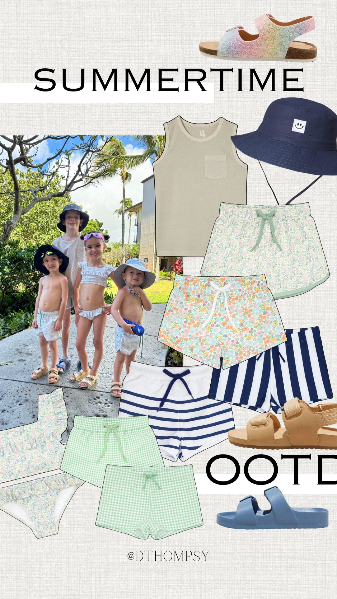 OOTD

boys. girl. minnow. swimsuit. swim. bathing suit. trunks. shorts. sandals. target. bucket hat. hawaii. summer vacation. spring. 

#LTKswim #LTKkids #LTKfindsunder100