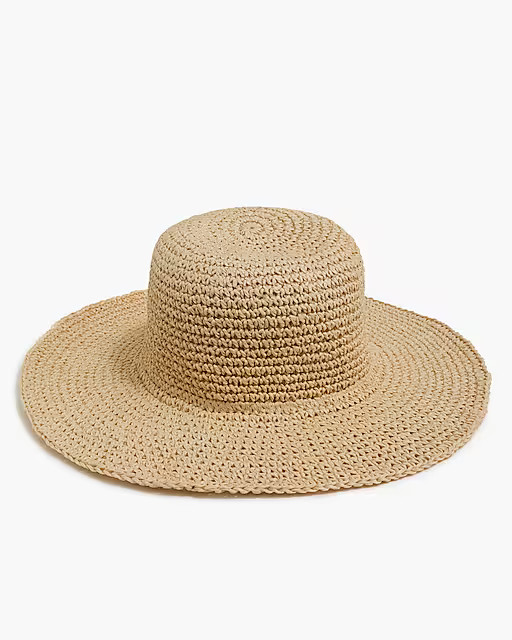 Crochet straw hat | J.Crew Factory