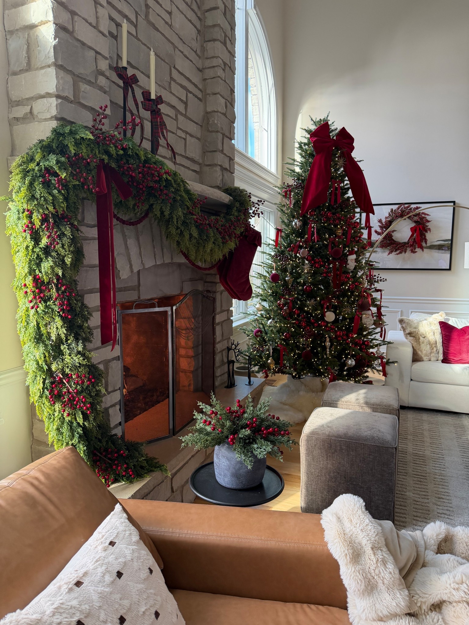 Our Christmas tree and mantel all decorated for the holidays! 

#christmas #christmasdecor #christmasmood #christmastree #mantel #manteldecor #livingroom #home 

#LTKHoliday #LTKCyberWeek #LTKHome