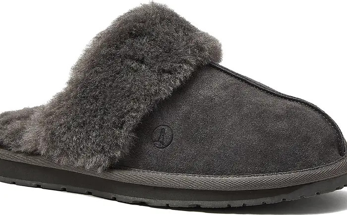 Suede Furry Lined Indoor Outdoor Slippers | Nordstrom
