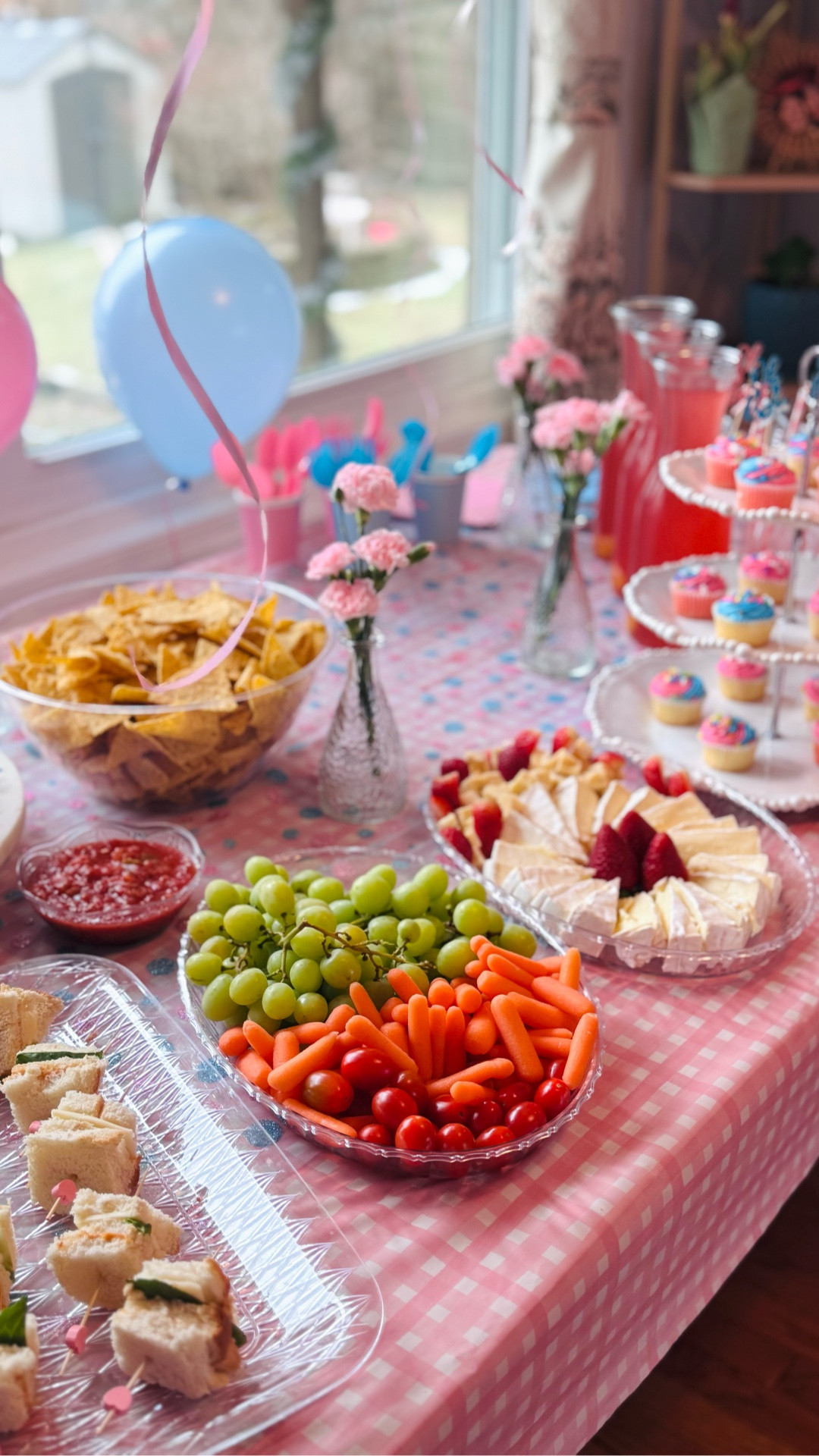 Pink blue themed baby shower spread! #babyshower #hosting #host #party

#LTKHome