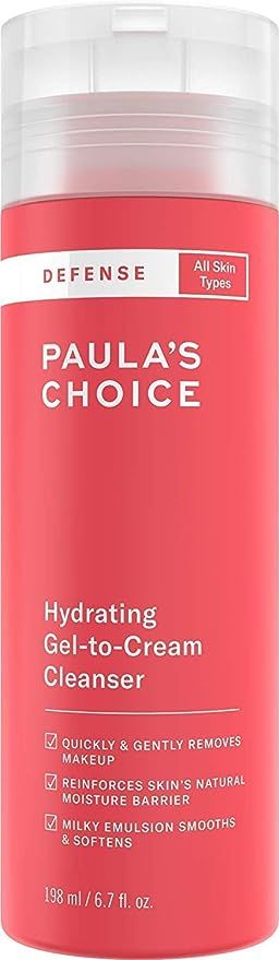 Paula's Choice-DEFENSE Hydrating Gel-to-Cream Facial Cleanser with Green Tea, Licorice, Aloe & So... | Amazon (US)