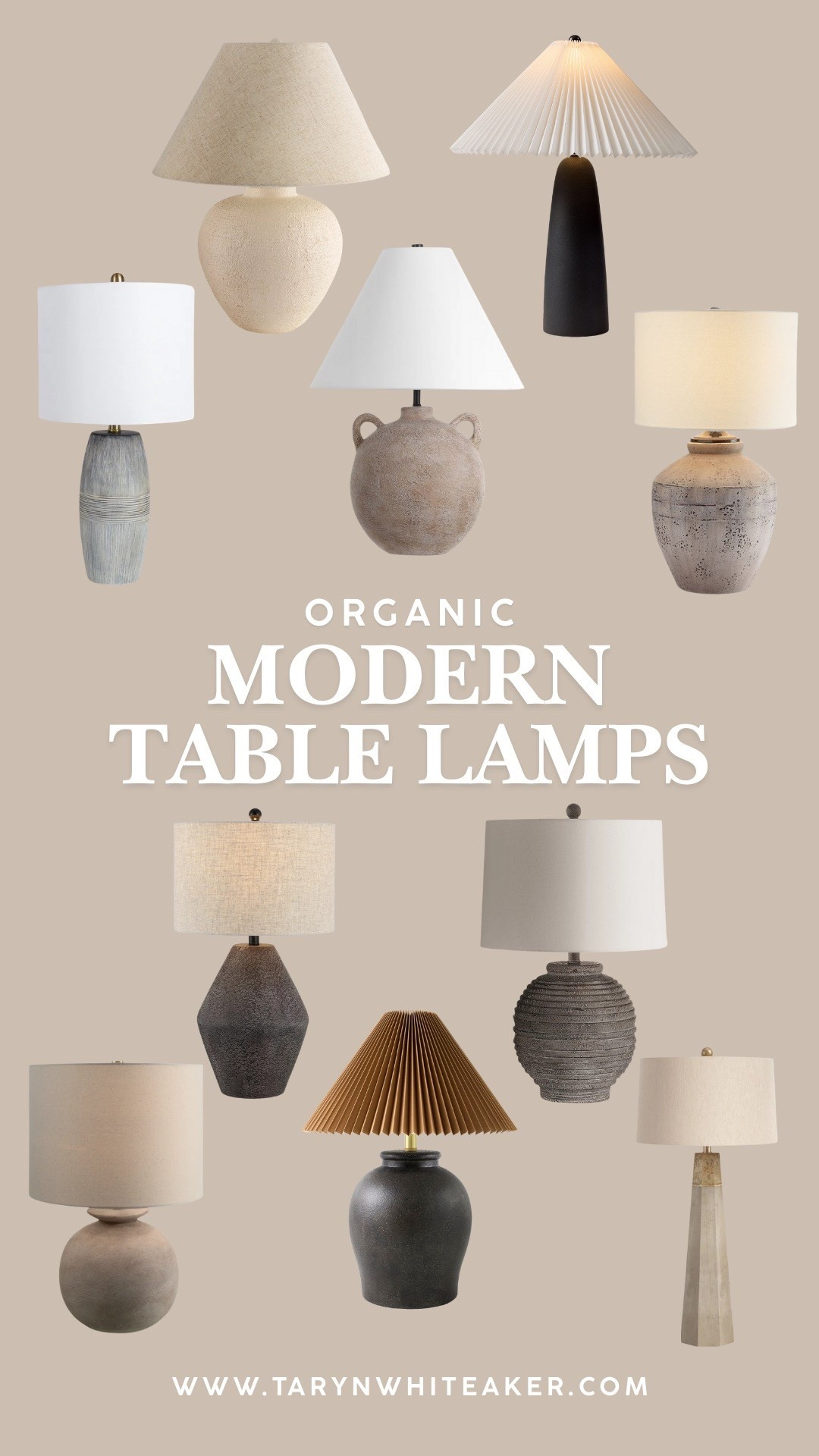 Organic modern table lamps for every space 🤍
Neutral table lamps, textured ceramic bases, sculptural silhouettes, and soft linen shades are an easy way to add warmth and dimension to living rooms, bedrooms, and entry tables. These organic modern lamps pair perfectly with minimalist, coastal, and modern farmhouse decor for a timeless look.

#LTKdayinmylife #LTKSeasonal #LTKHome