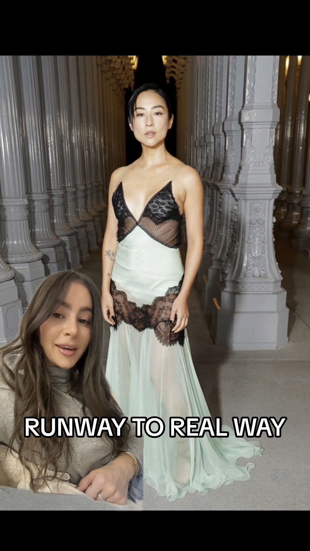 Take inspiration from a celebrity worn designer look and make it “real world” wearable…

The minty pastel x black, the sheer, the lace …. This one dress is so on trend and must be translated!

#LTKparties #LTKSeasonal #LTKstyletip