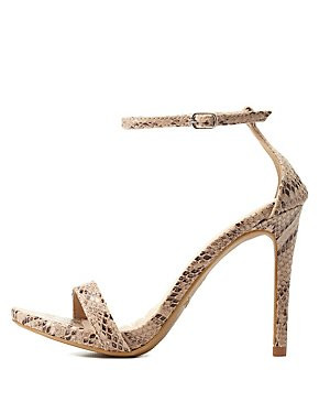 Python Print Single Strap Heels | Charlotte Russe