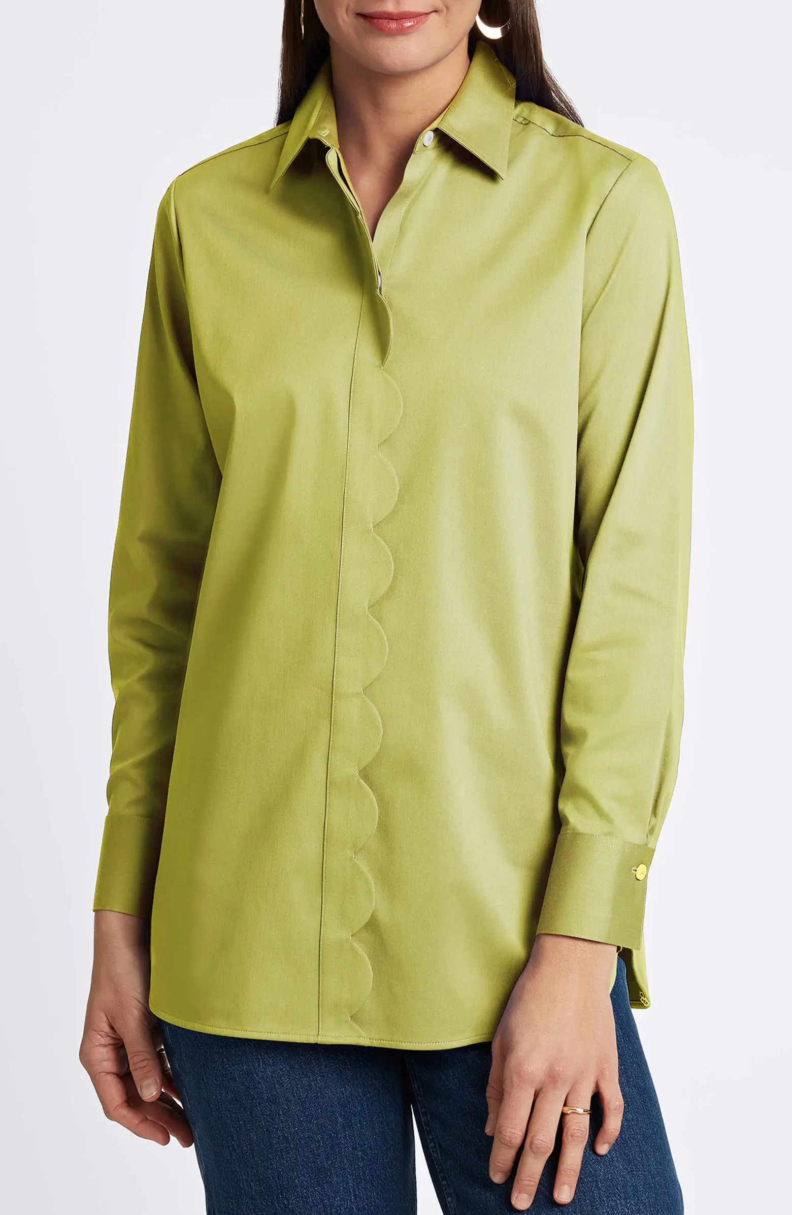 Layla Sateen Button-Up Shirt | Nordstrom