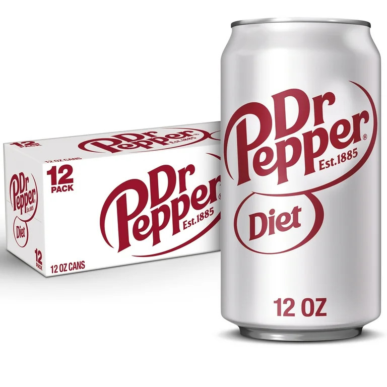 Diet Dr Pepper Soda, 12 fl oz cans, 12 pack | Walmart (US)