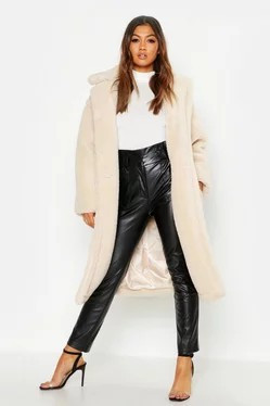 Funnel Neck Teddy Faux Fur Jacket | Boohoo.com (US & CA)
