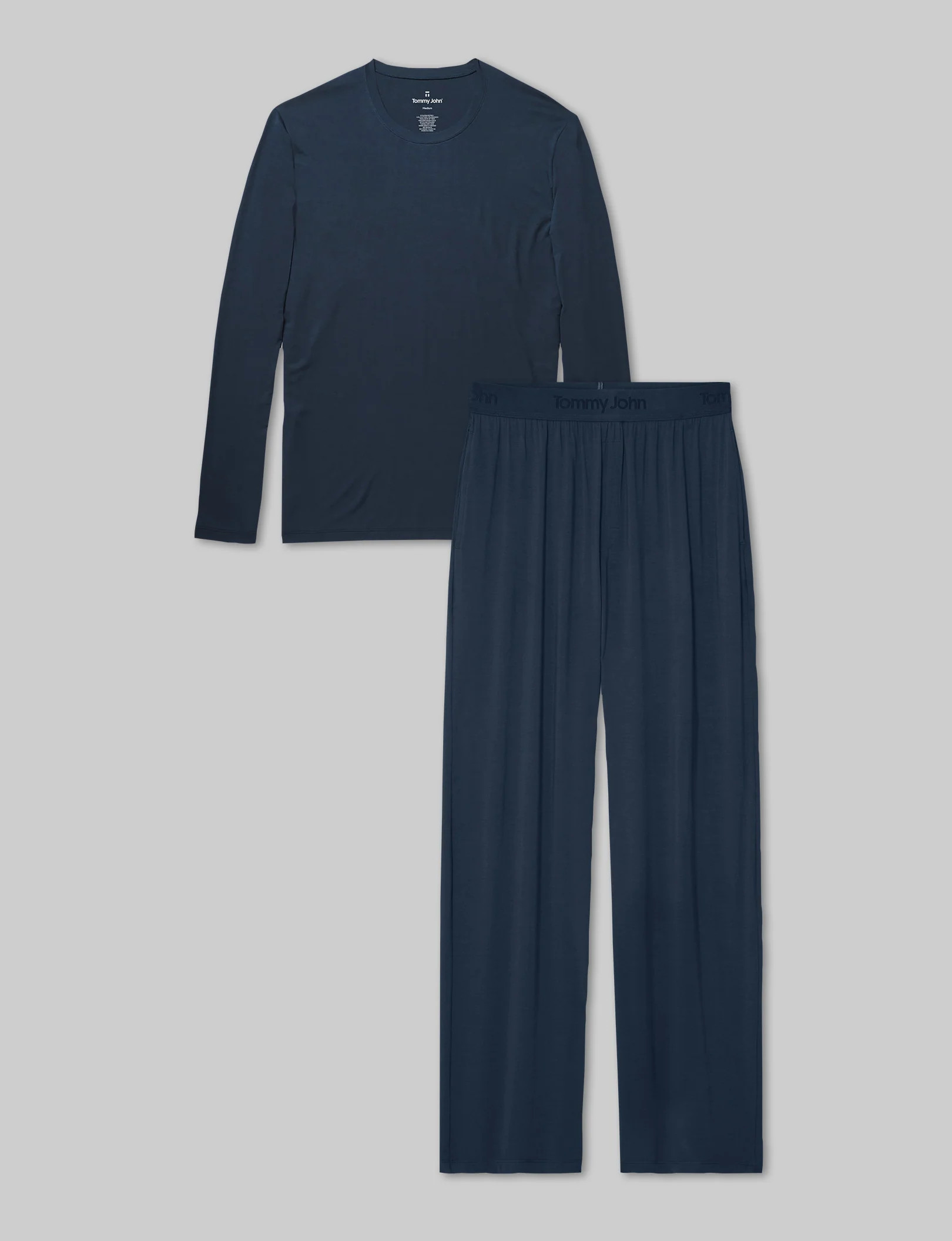 Second Skin Long Sleeve Sleep Tee & Pant Set | Tommy John
