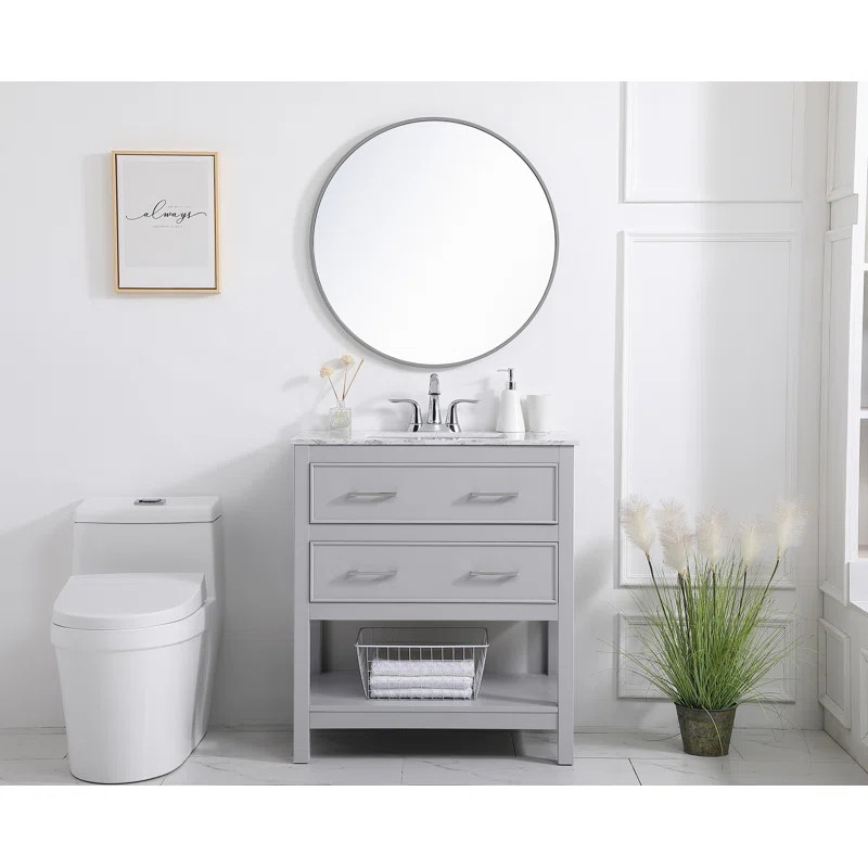 Unique 30" Single Bathroom Vanity Set | Wayfair Professional