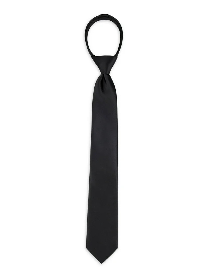 George Men's Zipper Tie, Black | Walmart (US)