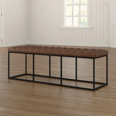 Thrapst Faux Leather Bench Greyleigh™ | Wayfair North America