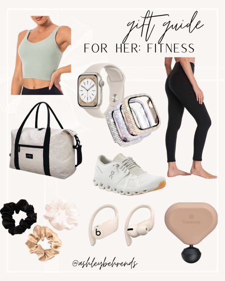 Gift guide for her: Fitness 🎁 💞
#giftguide #holidayguide #giftsforher #fitness #trendy #aesthetic #cleangirl #lululemon #luluedupe #applewatch #accessories #sneakers #gymbag #headphones #beats #leggings #hairtie #scrunchies #gymshoes #gymoutfit #activewear #athleticwear #gymstyle #fitnessfinds #theragun 

#LTKGiftGuide #LTKfit #LTKHoliday
