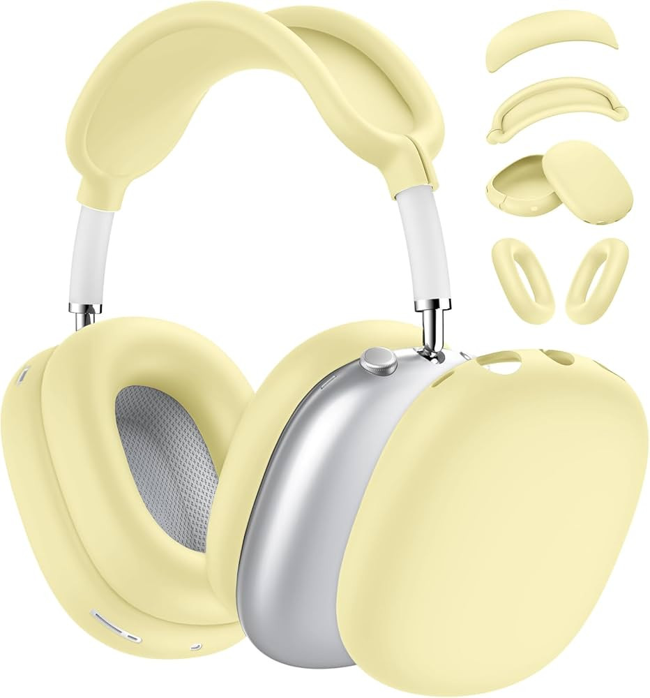 [4 in 1] Silicone Case Cover for AirPods Max USB-C (2024), Anti-Scratch Sweat-Proof Ear Pad Case ... | Amazon (US)