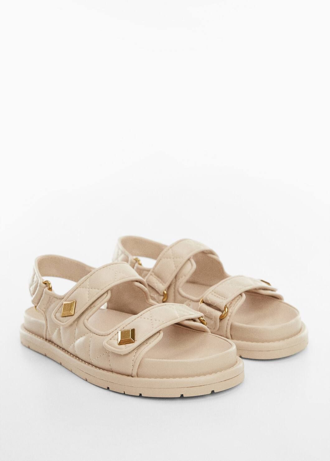 Platform quilted sandals | MANGO (US)