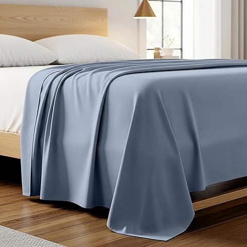 Mellanni Queen Sheet Set 6-Piece Iconic Collection Brushed Microfiber Queen Blue Hydrangea | Amazon (US)