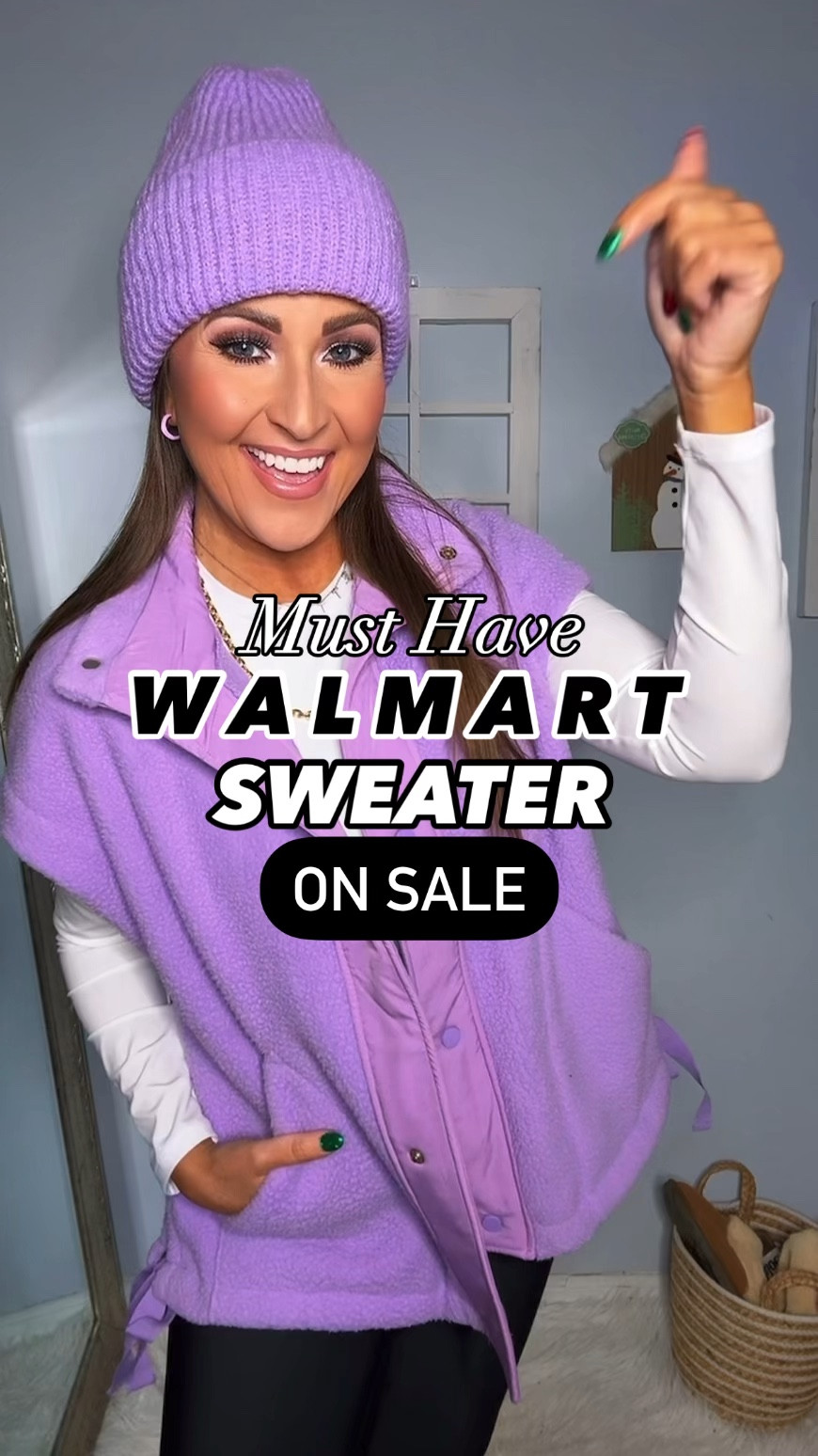 ⭐️white top & purple vest are linked on my Amazon store - you can get there by googling “Linz30a Amazon”

𝐔𝐬𝐞 𝐜𝐨𝐝𝐞 𝐒𝐉𝐋𝐈𝐍𝐙𝟑𝟎𝐀 𝐭𝐨 𝐬𝐚𝐯𝐞 𝟏𝟎% 𝐨𝐧 𝐭𝐡𝐞𝐬𝐞 𝐬𝐮𝐧𝐠𝐥𝐚𝐬𝐬𝐞𝐬 𝐚𝐧𝐝 𝐚𝐥𝐥 𝐨𝐭𝐡𝐞𝐫 𝐒𝐎𝐉𝐎𝐒 𝐠𝐥𝐚𝐬𝐬𝐞𝐬 𝐨𝐧 𝐀𝐦𝐚𝐳𝐨𝐧! #sojospartner

Jeans: Petite S (I really needed Petite M 😬 - recommend petite for anyone 5’4” and under, size up if between sizes‼️ These will suck you in and snatch you in all the right spots! 🙌🏽)
Black Fleece Lined Leggings: S (super soft, easy to wipe dog hair off as they have a slick finish - see even more color offerings on my Amazon store)
Black Tank Top: S (I wear this as a bralette)
Sweater: sized up to a L (I am typically a S)

Winter outfit, winter fashion, winter style, Walmart clearance, beanie, jeggings, chelsea boots 

#LTKFindsUnder50 #LTKWatchNow #LTKStyleTip