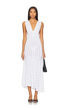 Fait Par Foutch Charlotte Dress in White Polka Dot from Revolve.com | Revolve Clothing (Global)