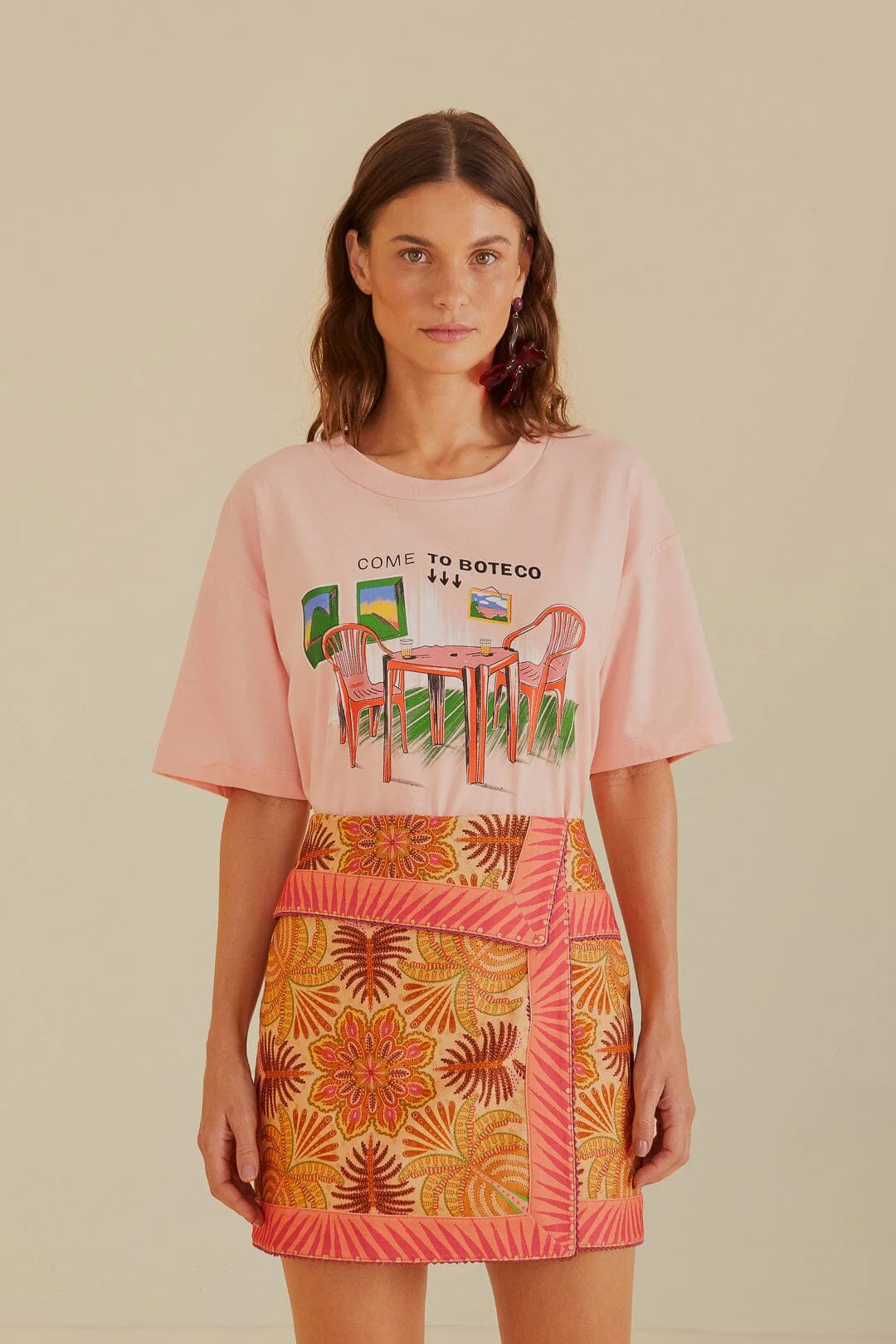 Sand Palm Scarf Skirt | Farm Rio EU