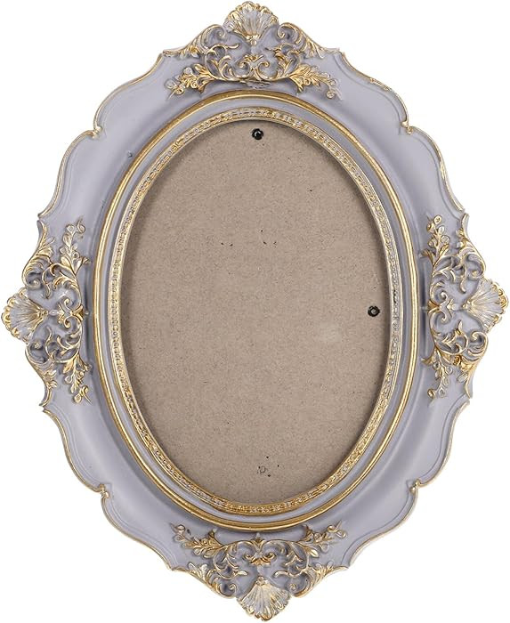 Kichvoe Vintage Oval Picture Frame Ornate Design for Wall Mounting European Style Decorative Phot... | Amazon (US)