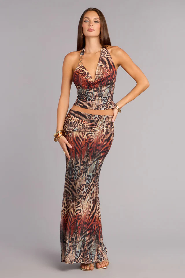Untamed Vibes Animal Print Maxi Skirt | Windsor Stores