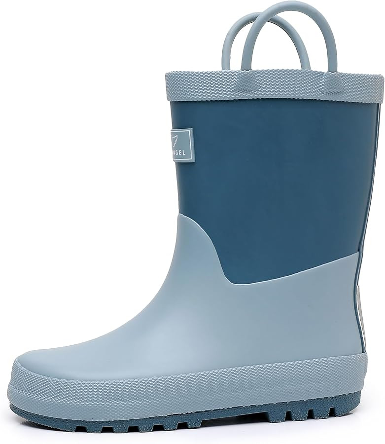 RAINANGEL Toddler Rain Boots with Easy-On Handles, Waterproof Kids Rain Boots for Girls & Boys, F... | Amazon (US)