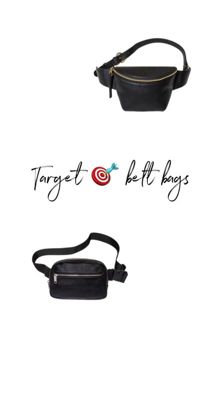 Affordable belt bags! The top bag is $20 & the bottom one is $15. 