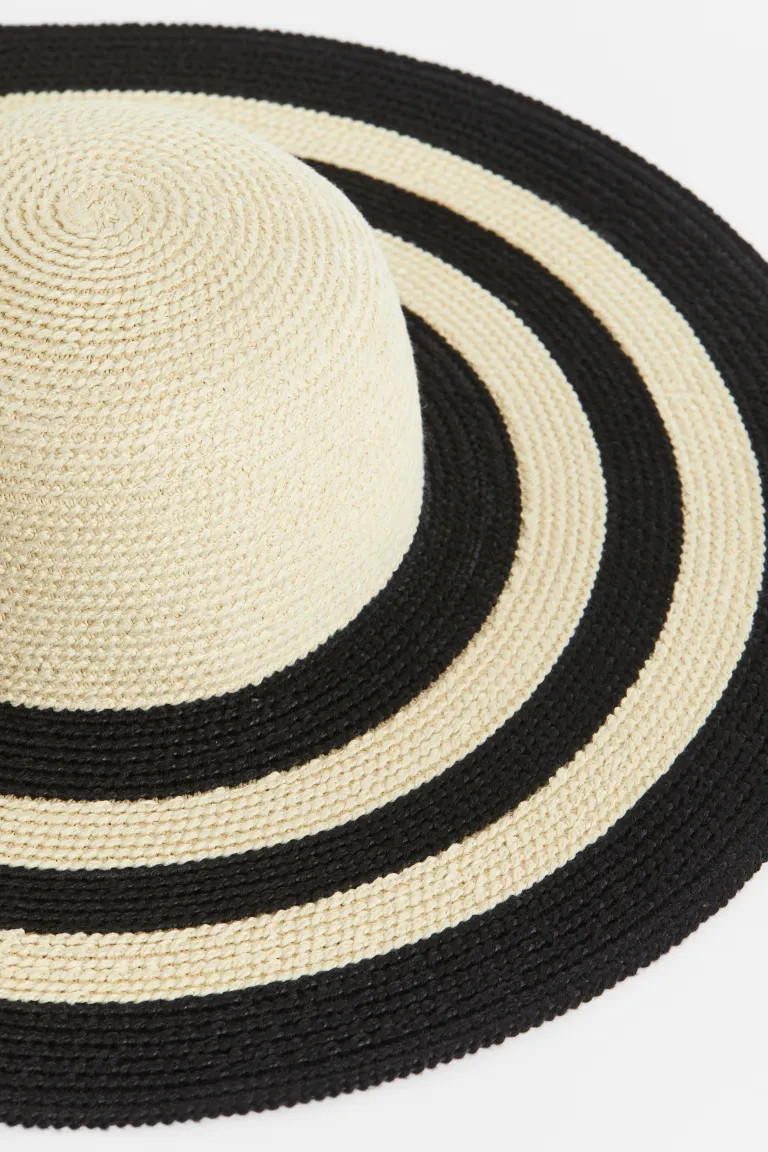 Straw hat with wide brim | H&M (DE, AT, CH, NL, FI)