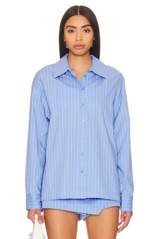 Line & Dot Oxford Button Down in French Blue from Revolve.com | Revolve Clothing (Global)