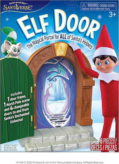 The Elf on the Shelf Elf Door Kit - The Magical Elf Portal Door for Santa’s Helpers - Includes ... | Amazon (US)