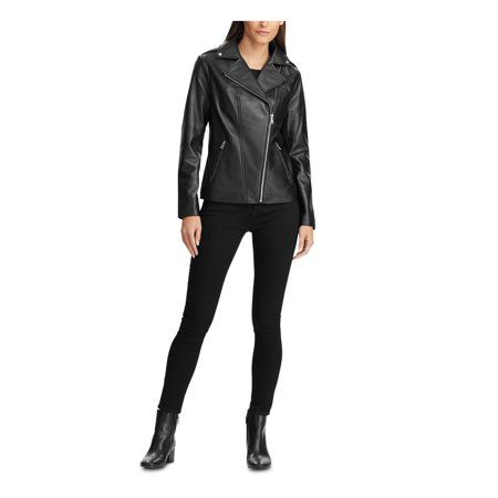 RALPH LAUREN Womens Black Motorcycle Jacket Size: XS | Walmart (US)