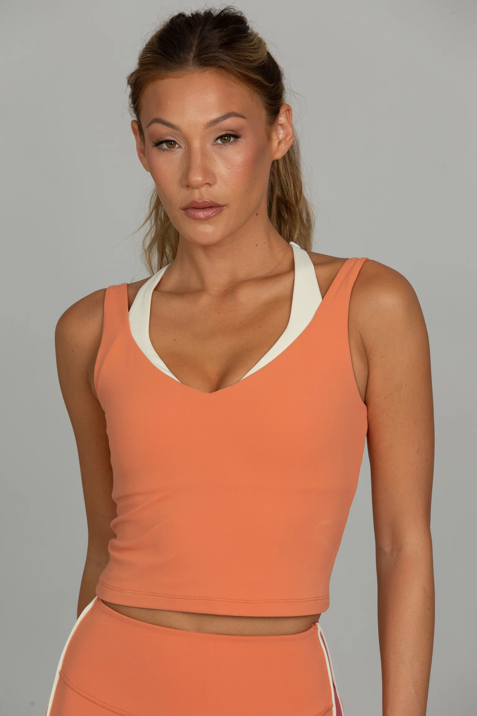 Burnt Orange Double Layer StrydeForm Tank | Gold Hinge
