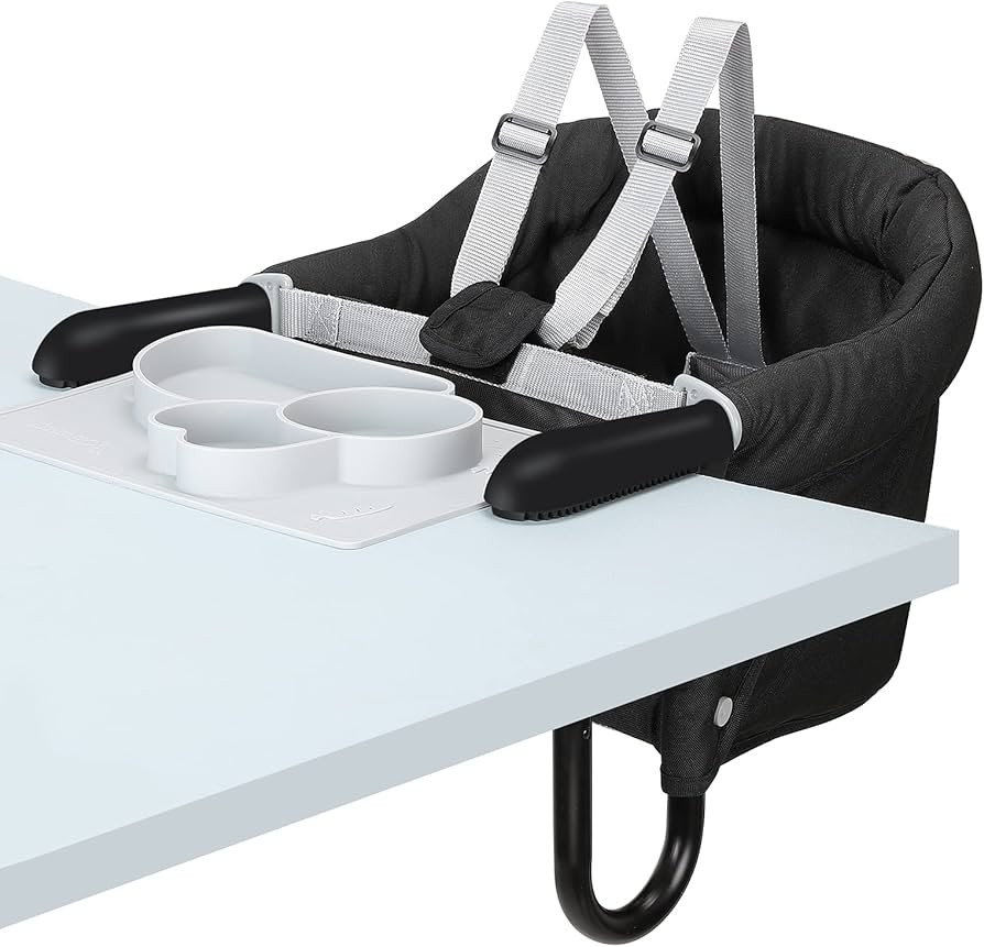Hook On Chair, Fold-Flat Storage and Tight Fixing Clip on Table High Chair, Removable Seat Cushio... | Amazon (US)