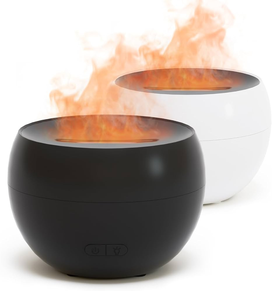 SALKING 2 Pack Flame Essential Oil Diffusers for Home, 150ml Fire Ultrasonic Diffusers for Essent... | Amazon (US)