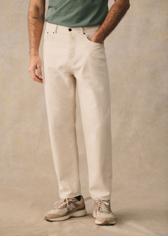 Barkley Jeans - Ecru - Organic Cotton - Sézane | Sezane Paris - US
