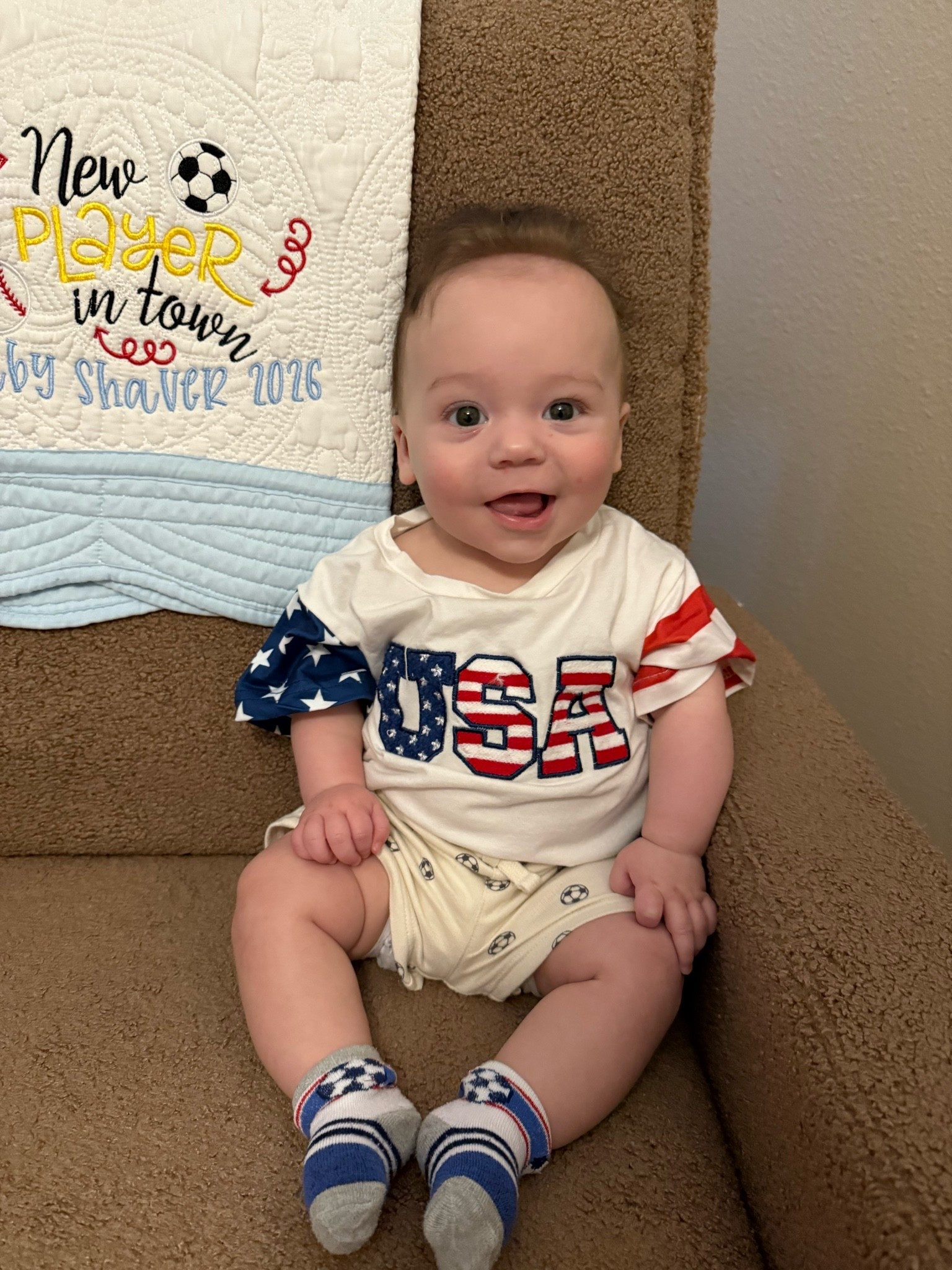 World Cup ready in his USA onesie and soccer shorts!

#LTKBaby #LTKKids