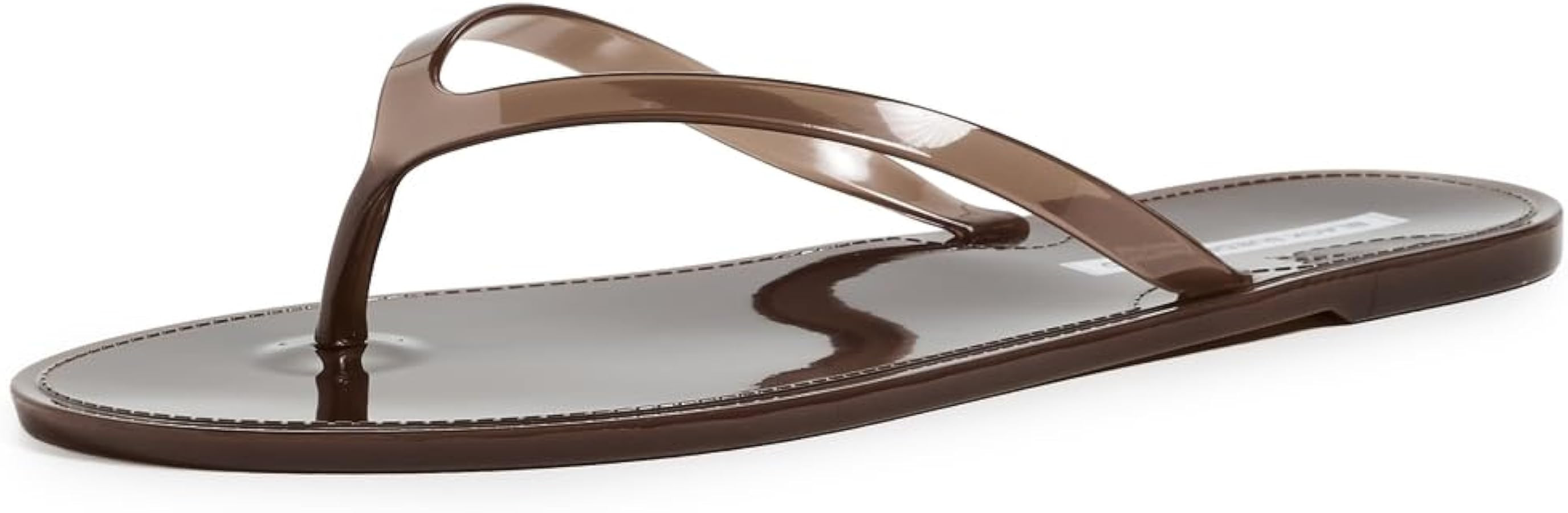 Black Suede Studio Women's Crystal Jelly Flip Flops | Amazon (US)