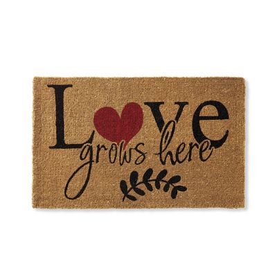 Love Grows Coir Door Mat | Grandin Road