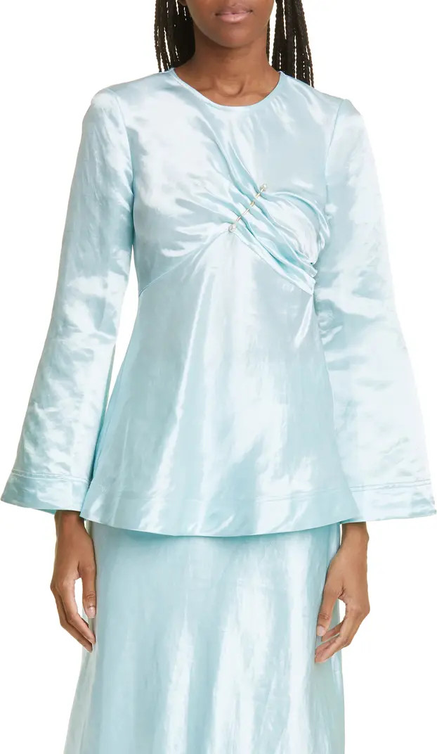 Aje Moonglade Linen Blend Long Sleeve Top | Nordstrom | Nordstrom