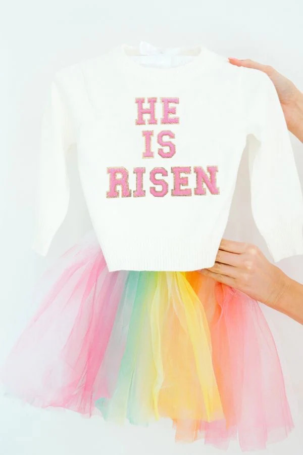 MINI KIDS HE IS RISEN PULLOVER | Judith March