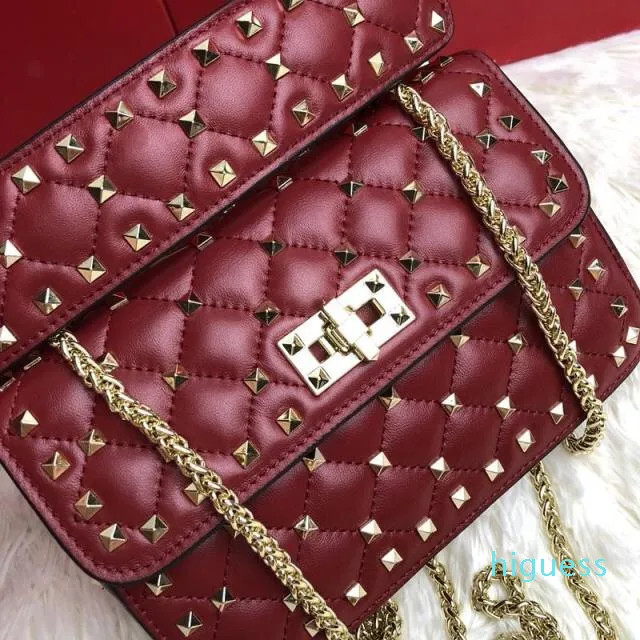 Designer Handbag Ladies Shoulder Bag Bag Handbag Shoulder Pure Moder Rivet Fashion Wallet Handbag... | DHGate