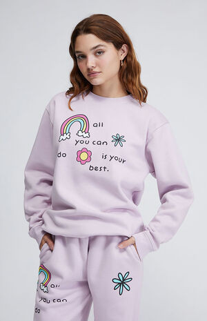 HELLO, DAISY Do Your Best Crew Neck Sweatshirt | PacSun