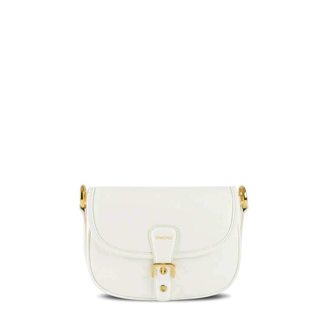 SINBONO Medium Sized White Fiona Crossbody Bag | Fiona Shoulder Bag | SINBONO INC.